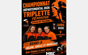 Championnes triplette 2026