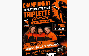 Championnes triplette 2026